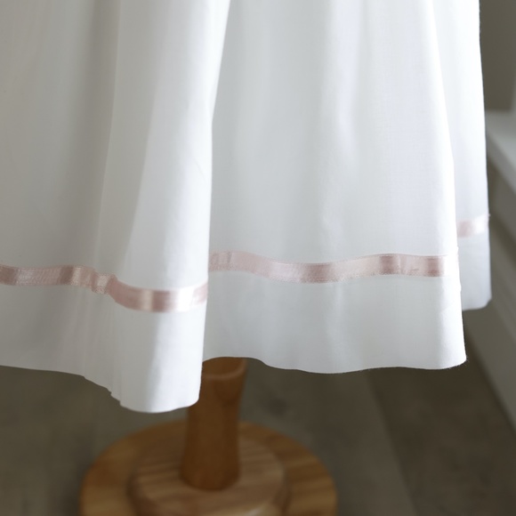 Strasburg Dress Smocked White with Pink Trim Size 3 Special Occassion Portrait - Picture 3 of 6